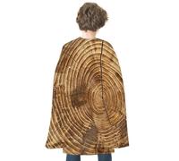 maccbn Halloween Cape Reversible Blue And Red Wood Grain Texture Medieval Cloak Renaissance Cosplay Birthday Party Dress Up Costume