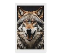 maccbn Hungry Like A Wolf 5D Diamond Painting Kit for Adults DIY Diamond Art Kits with Drill Tools Full Square Drill Gem Painting for Home Wall Decor Beginner-Friendly Craft Set Gift 12x20