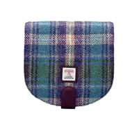 maccessori Green/Purple Plaid Harris Tweed Cross Body Handbag Purse