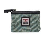maccessori Harris Tweed Coin Purse (Turquoise Herringbone)