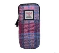 maccessori Harris Tweed Double Glasses Sleeve Bag, Glasses Pouch, Eyeglass Case (Pastel Pink)