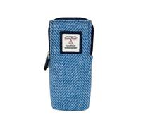 maccessori Harris Tweed Double Glasses Sleeve Bag, Glasses Pouch, Eyeglass Case (Sky Blue)