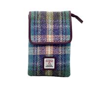 maccessori Harris Tweed Mini Cross Body Bag (Green/Purple Plaid)