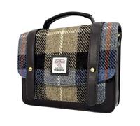 maccessori Harris Tweed Mini Messenger Bag (Blue/Brown Check)