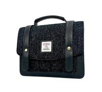maccessori Harris Tweed Mini Messenger Bag (Charcoal)