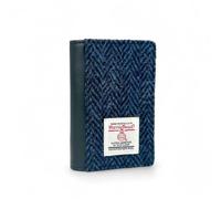Maccessori Harris Tweed Pop Up Card Wallet Compact Card Holder with 7 Card Capacity, Blue, Classic
