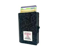 Maccessori Harris Tweed Pop Up Card Wallet Compact Card Holder with 7 Card Capacity, Charcoal, Classic