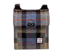 maccessori Harris Tweed Satchel Bag (Blue/Brown Check)