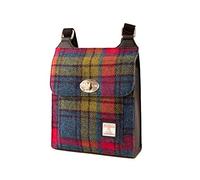 maccessori Harris Tweed Satchel Bag (Blue/Pink Check)