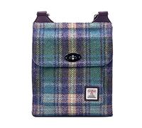 maccessori Harris Tweed Satchel Bag (Green/Purple Plaid)