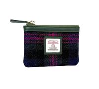 Maccessori Harris Tweed Small Coin Purse - Zip-Top Wallet for Coins, Cards & Small Essentials, Multiple Tweed Colours, Gift-Ready (Baird Check)