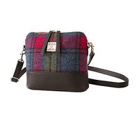 Maccessori Harris Tweed Square Shoulder Bag (Blue/Pink Check)