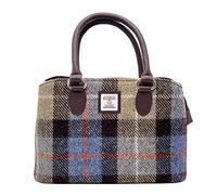 maccessori Harris Tweed Top Handle Bag (Blue/Brown Check)