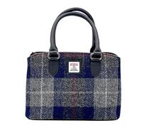 maccessori Harris Tweed Top Handle Bag (Blue Check)