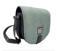 Maccessori Turquoise Herringbone Harris Tweed Cross Body Handbag Purse