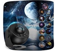 Macchiatto Upgrade Planetarium Projector, Galaxy Projector Lamp with 13 Planet Discs, LED Starry Sky with Timer, LED Sky Projector for Room Decor, Star Projector for Children Adults - Black
