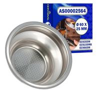 Macchina Caffè Portafiltro Filter for 1 Cup Ø 60 х 25 mm with Original Code AS00002564 for DeLonghi La Specialista EC9355M EC9155MB EC9665M - Warranty 10 Years - MONTERAL Caffè Portafiltro Filter