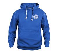 Macclesfield 1960s Retro Football Hoodie Embroidered Logo Royal Blue