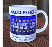 Macclesfield FA Cup Mug. Souvenir Cup of 3rd Round Giant Killers Victory Against Palace
