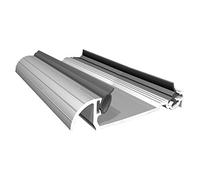 Macclex 15/56 Aluminium Door Threshold Cill for 56mm Doors, 914mm (36") - Energy Efficient Draught Excluder Weatherproof Strip (Alluminium)