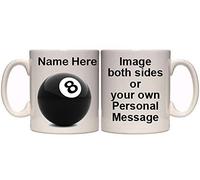 Maccna-Arts Eight Ball Pool Billiards Personalised Sport Mug (SP10) 11oz & 15oz Gift (15oz)