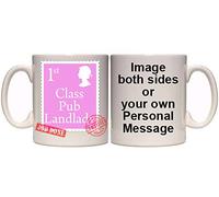 Maccna-Arts First Class Pub Landlady Personalised Mug (T25) 11oz & 15oz Gift (11oz)