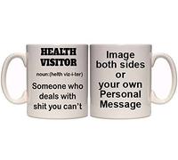 Maccna-Arts Health Visitor Noun Funny Personalised Mug (M1) Funny 11oz & 15oz Mug (11oz)