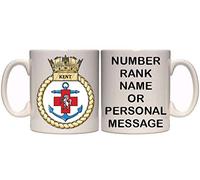 Maccna-Arts HMS Kent Royal Navy Military Personalised Mug (MI6) 11oz & 15oz Mug (11oz)