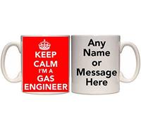 Maccna-Arts Keep Calm I'm A Gas Engineer Personalised Mug (T2) 11oz & 15oz Mugs All Trades & Colours (11oz)