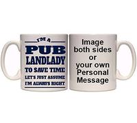 Maccna-Arts Pub Landlady I'm Always Right Funny Personalised Mug (T13) 11oz & 15oz Mugs (15oz)