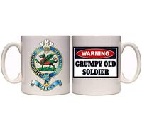 Maccna-Arts The Queens Regiment Grumpy Old Soldier Mug (MI14) Military Army 11oz & 15oz Gift (15oz)