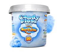 MacCorns - Blue Raspberry Candy Floss Mega Bucket | Light & Fluffy Cotton Candy | Perfect for Parties, Cocktails, Desserts & Sweet Treat Tables | Fun for Kids & Adults
