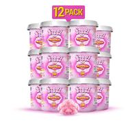 MacCorns Pink Cotton Candy Floss - 10ltr Mega Bucket for Kids & Adults - Traditional Spun Candy Floss Ideal for Cocktails, Desserts, and Party Garnish - Pack of 12