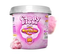 MacCorns - Pink Vanilla Candy Floss Mega Bucket | Light & Fluffy Cotton Candy | Party, Wedding & Event Favourite | Cocktail Garnish & Dessert Table Treat | Kids & Adults