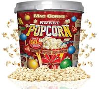 MacCorns Sweet Popcorn Christmas Sharing Bucket | 10ltr Mega Bucket | Sweet Popcorn Ideal For Families, Parties, Events & Movie Nights | Allergen Free!