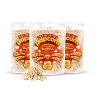 MacCorns Sweet Popcorn Mega Pack | 1kg Resealable Carrier Pack of Sweet Popcorn | Crispy & Delicious Sugar-Coated Vegan | Ideal For Parties & Movie Nights | Free of Nuts & Dairy Pack of 3