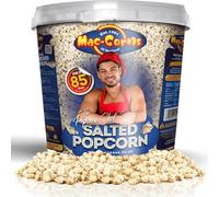 MacCorns The Popcorn Chef Salted Butter Bucket - 10ltr Mega Bucket Salted Popcorn Seasoning for Kids & Adults - Traditional Pop corn for Movies & Party Garnish (400g)