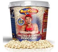 MacCorns - The Popcorn Chef's - Salted & Sweet Popcorn Sharing Bucket | Crisp & Nutritious, Healthy Low Calorie Snacking | Allergen Free !