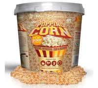 MacCorns - Top Grade Popping Corn 9kg | Resealable Mega Bucket + Scoop | Allergen Free | Premium Golden Kernels for Popcorn Machines, Air Poppers & Stovetop