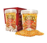 MacCorns USA Top Grade Popping Corn - 1 Litre Tub American Kernels for Popcorn Makers, Traditional Popping & Popcorn Machines - Boxed, Resealable & Reusable