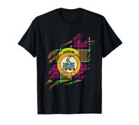 MacDonald of Clanranald Clan Crest and Tartan Scottish T-Shirt
