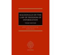 Macdonald on the Law of Freedom of Information