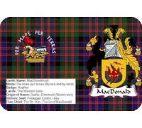 MacDonald Scottish Clan Scotland Rectangle Fridge Magnet Fantastic Souvenir
