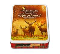 MacDonalds Scottish Pure All Butter Shortbread Assortment Tin 500g - Luxury Stag Design packaging - Baked in Scotland - Traditional Christmas Gift