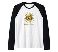 Macedon Star of Vergina Ancient Greek Kingdom History Raglan Baseball Tee