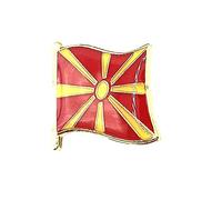 Macedonia Macedonian Metal Country Flag Pin Badge