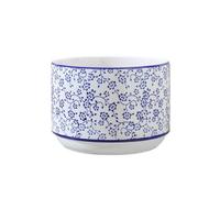 Maceta Chinoiserie Blue and White Porcelain Plant Pot Chinese Ceramic Planter Decorative Flower Pot with Drainage Hole and Tray for Indoor Garden Decor(L)