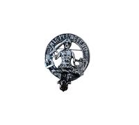 MacFarlane Clan Crest Pewter Cap Badge Brooch