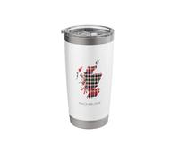 MacFarlane Clan, Scottish Tartans, Scotland Map Stainless Steel Insulated Tumbler