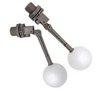 MACGOAL 2 Pieces 1 Inch Water Float Valve with Adjustable Arm Automatic Fill Float Ball Valve for Livestock Water Tank Fountains